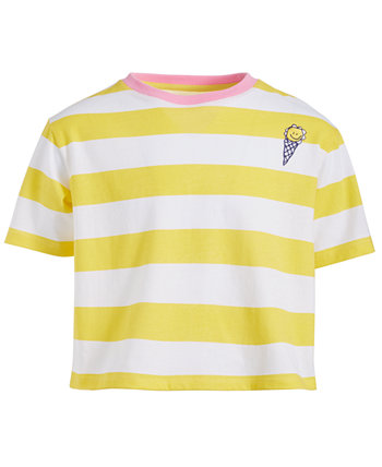 Big Girls Striped Ice Cream Cone Boxy Top, Created for Macy's Epic Threads