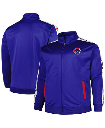 Мужская трикотажная спортивная куртка с молнией во всю длину Royal Chicago Cubs Big and Tall Profile