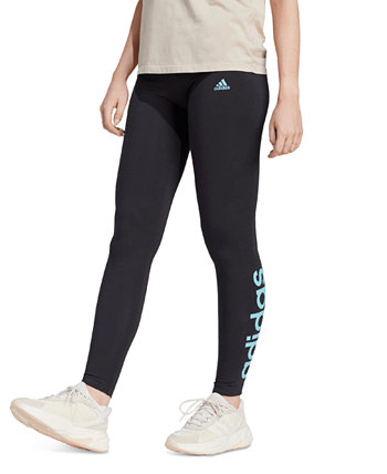Women's Linear-Logo Full Length Leggings Adidas