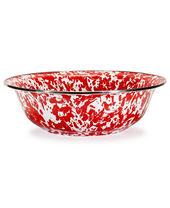 Коллекция эмалированной посуды Red Swirl Сервировочная чаша на 4 л Golden Rabbit