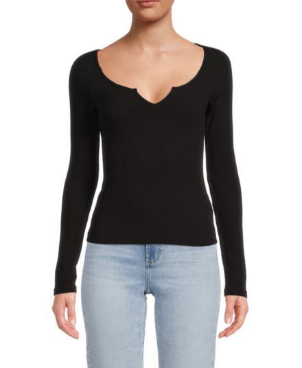Odin Ribbed Long Sleeve Top Project Social T