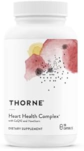 THORNE Heart Health Complex - with CoQ10, Taurine and Hawthorn - Coenzyme Q10 Supplement with Minerals, Amino Acids, and Botanicals - 90 Capsules (Капсулы) Thorne