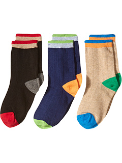 3 пары пары носков с широкими ребрами (малыш / маленький ребенок / большой ребенок) Jefferies Socks
