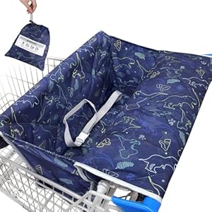 Shopping Cart Cover for Baby Unicorn Castle 2 In1 High Chair Cover Universal Fit Grocery Cart Cover for Baby Girl Shopping Cart Seat Covers Machine Washable Unicorn Castle