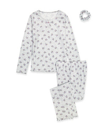 Пижамный комплект для маленьких девочек с резинкой для волос, 2 предмета. Max & Olivia