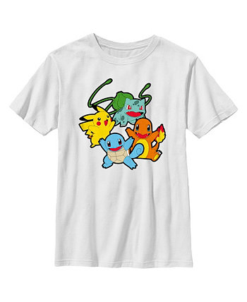 Детская футболка с классическими персонажами Pokemon для мальчиков Nintendo