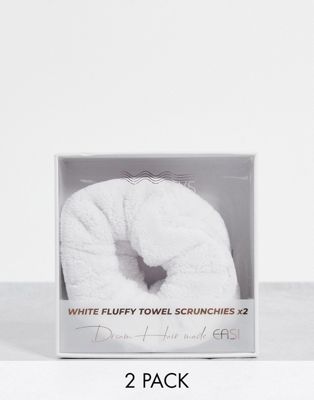 Резинка для волос Easilocks Classic Fluffy Towel Scrunchie - White Easilocks