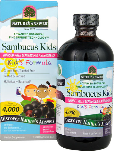 Детская формула бузины — 4000 мг — 8 жидких унций Nature's Answer
