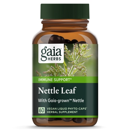 Gaia Herbs Single Herbs Листья крапивы -- 60 вегетарианских жидких фито-капсул Gaia Herbs