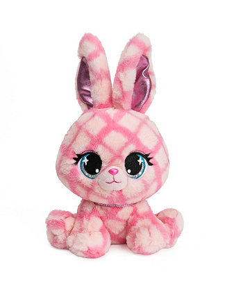 GUND P.Lashes Дизайнерская мода Pets Trixie Karrats Rabbit Premium чучело животных Стильный мягкий плюшевый кролик с блестками, для детей от 3 лет, розовый и фиолетовый, 6 дюймов Gund®