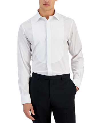 Мужская классическая рубашка приталенного кроя с нагрудником, созданная для Macy's Alfani