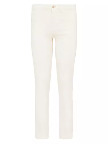 Ginny Stretch High-Rise Straight-Leg Jeans L'Agence