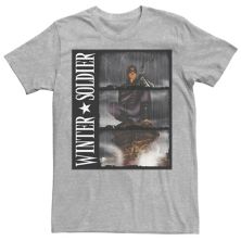 Мужская футболка с портретным принтом Marvel Winter Soldier Marvel