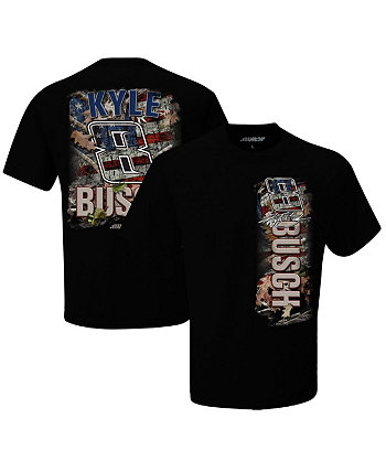 Men's Black Kyle Busch Camo Patriotic T-shirt Richard Childress Racing Team Collection
