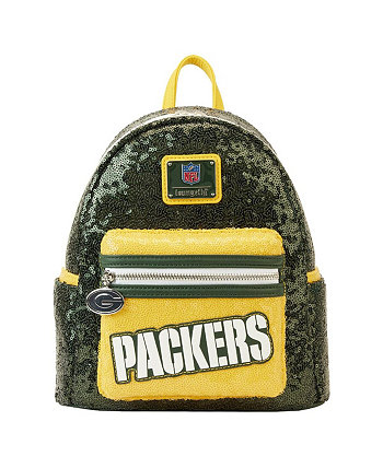 Мужской и женский мини-рюкзак Green Bay Packers с пайетками Loungefly