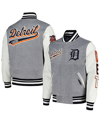 Мужская шерстяная куртка с молнией во всю длину и длинной молнией Detroit Tigers Detroit Tigers Script Tail Pro Standard
