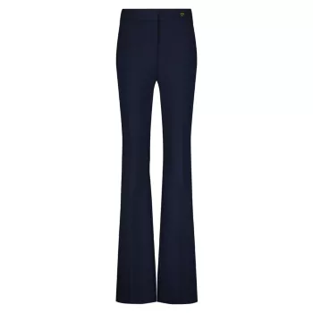 Расклешенные брюки из эластичного крепа Danae с высокой талией Callas Milano