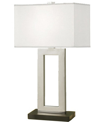 Геометрическая 29-дюймовая современная контрастная настольная лампа с прямоугольным плафоном в твердом переплете Artiva USA