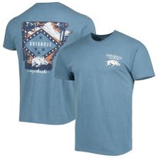 Мужская синяя футболка Arkansas Razorbacks Hyperlocal Image One