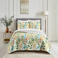 Chic Home Shea Reversible Floral Print Quilt Set Chic Home