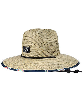 Мужская соломенная шляпа с принтом Natural Tides и логотипом Billabong