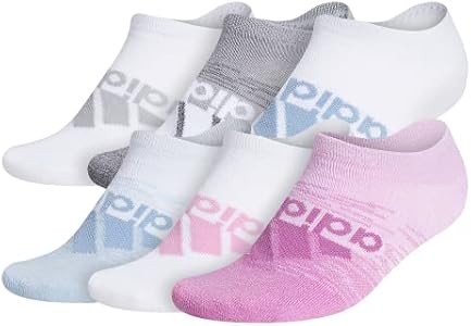 adidas Women's Superlite Badge of Sport No Show Socks (6-pair) Adidas