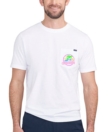 Мужская футболка свободного кроя с графическим карманом и логотипом The Neon Dream CHUBBIES