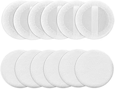 WLLHYF 24Pcs Powder Puff Cotton Round Makeup Puff Pads with Strap Face Powder Puffs for Loose and Foundation Cosmetics Sponge Powder Puffs WLLHYF