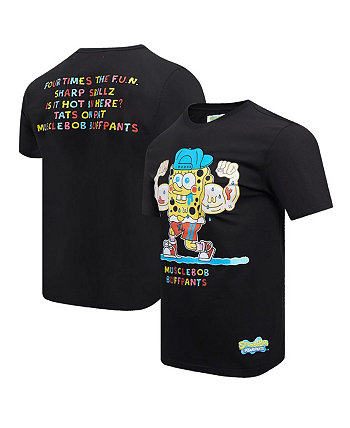 Men's Black SpongeBob SquarePants Musclebob Buffpants T-shirt Freeze Max