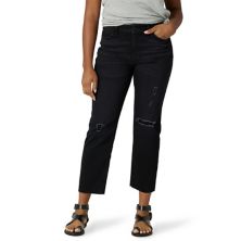 Женские прямые укороченные джинсы с высокой посадкой Wrangler True Wrangler