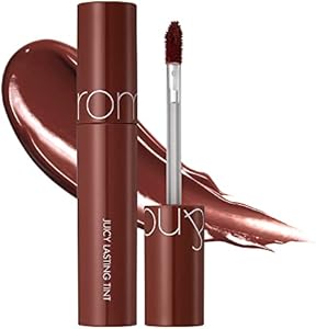 [rom&nd] Glasting Water Tint 8 colors | Vivid color, Glossy Finish, Long-lasting, moisturizing, Highlighting, Natural-beauty Lip for Daily Use, K-beauty 4g/0.14oz No.08 ROSE STREAM Rom&nd