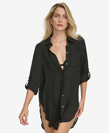 Женская пляжная рубашка на пуговицах Calvin Klein
