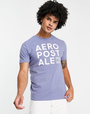 Темно-синяя футболка с принтом Aeropostale AEROPOSTALE