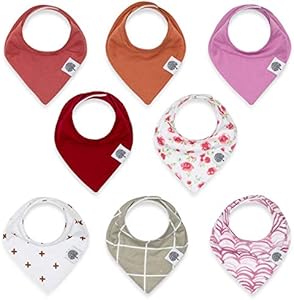 Parker Baby Bandana Drool Bibs 8 Pack Baby Bibs for Boys, Girls, Unisex - Soft & Stylish Teething Bibs for Babies Parker Baby Co.