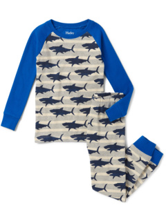Пижамный комплект с регланами Hungry Sharks (для малышей/малышей/больших детей) Hatley