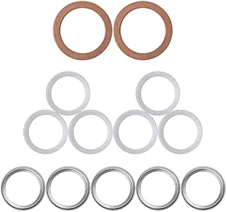 12mm Aluminum Oil Drain Plug Washer Gaskets Compatible with Toyota Lexus Scion Part# 90430-12031 (Pack of 10) Prime Ave