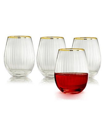 Бокалы для вина без ножки Rocher, набор из 4 штук, 21 унция Qualia Glass