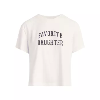 Университетская укороченная футболка FAVORITE DAUGHTER