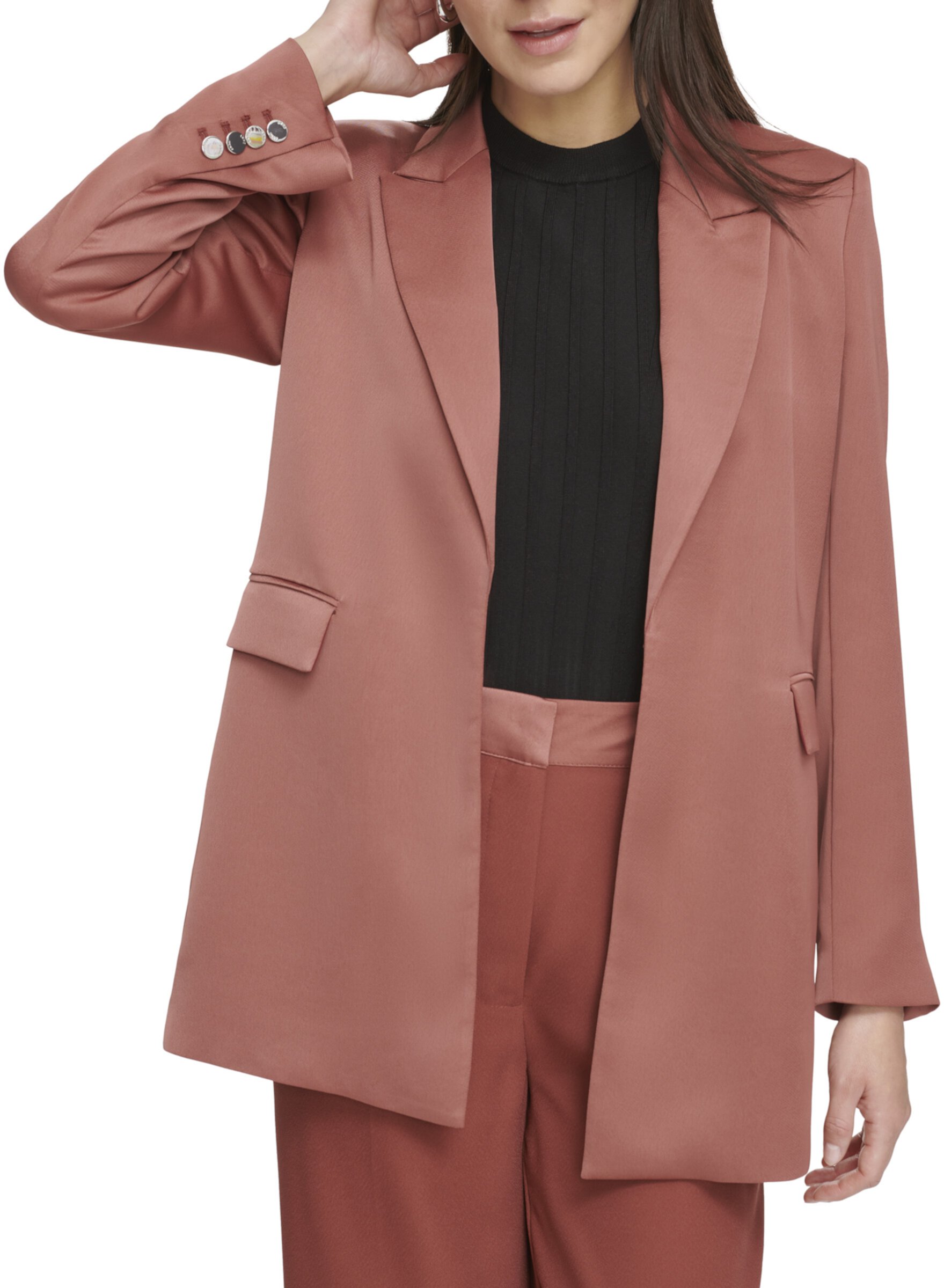 Приталенная куртка с длинными рукавами DKNY
