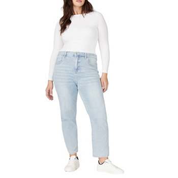 Women's Plus Size The Leigh Super Stretch Slim Leg Jean Eloquii