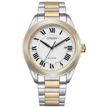Мужские наручные часы Citizen Eco-Drive Arezzo с двухцветным браслетом из нержавеющей стали - AW1694-50A Citizen
