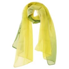 Женский длинный шифоновый шелковистый шарф градиентного цвета с запахом ALLEGRA K
