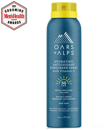 Увлажняющий антиоксидантный солнцезащитный спрей SPF 30 Oars + Alps