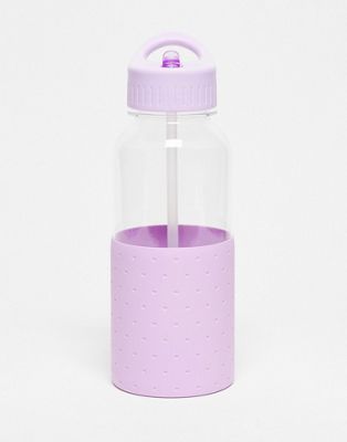 Typo water bottle in lilac polka dot Typo