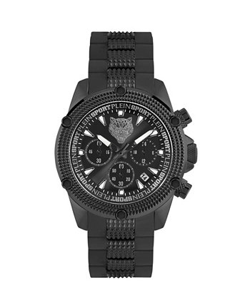 Мужские часы Hurricane, черные часы-браслет из нержавеющей стали, 44 мм Plein Sport