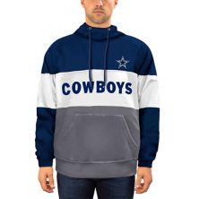 Мужские темно-синие/серые брюки New Era Dallas Cowboys Big &amp; Толстовка с капюшоном Tall Fleece Star Team New Era