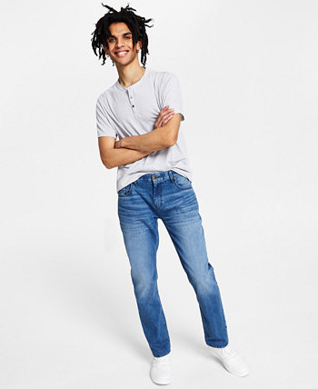 Мужские зауженные джинсы средней степени стирки, созданные для Macy's I.N.C. International Concepts