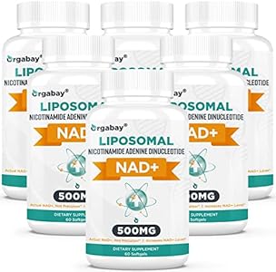 Liposomal NAD+ Supplement 500 mg, High Absorption, Boost NAD+ with TMG 250 mg, Actual NAD Plus More Efficient Than Nicotinamide Riboside, Support Cellular Energy, Healthy Aging | 60 Softgels (Мягкие капсулы) Orgabay