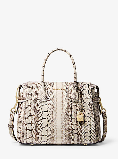 Michael kors mercer snakeskin hotsell