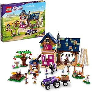 LEGO Friends Organic Farm House Set 41721 with Toy Horse, Stable, Tractor and Trailer Plus Animal Figures, for Kids, Girls and Boys Aged 7+ Lego